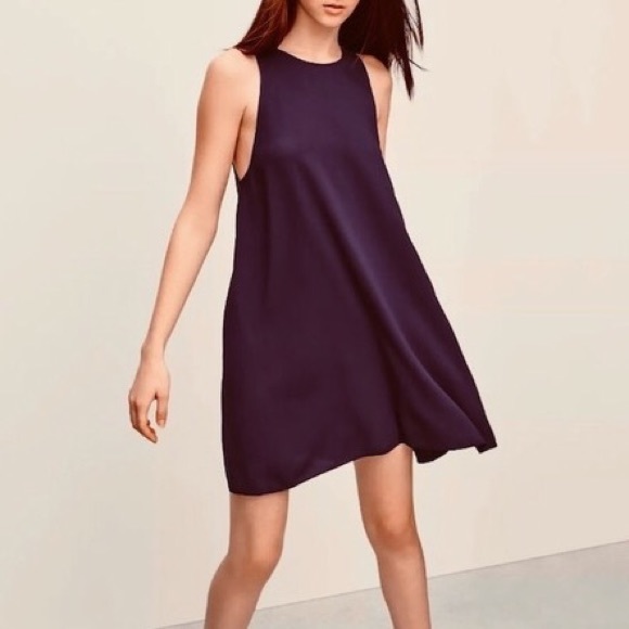 Wilfred Dresses & Skirts - WILFRED LE FOU BURGUNDY TROMPETTE HALTER DRESS!